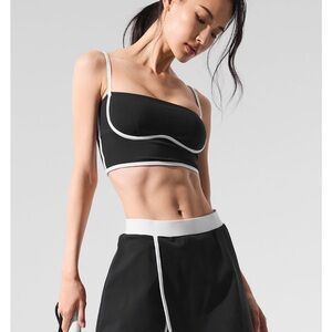 ALO Yoga Airbrush Streamlined Skirt - Black/White